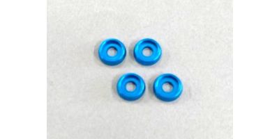 Rondelles incurvees 3mm. (4) Light Blue