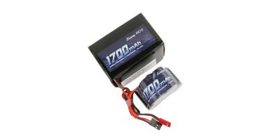 Gens ace Batterie Rx NiMh 6.0V-1700Mah (Dual JR-JST) 125g - Hump