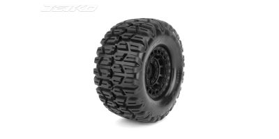 Pneus Jetko EX Slayer XMT 24mm Xmaxx Kraton toiles jante noire (2)