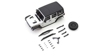Carrosserie Jeep Wrangler Rubicon Blanc Mini-Z 4X4 MX01
