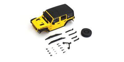 Carrosserie Jeep Wrangler Rubicon Jaune Mini-Z 4X4 MX01