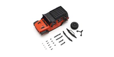 Carrosserie Jeep Wrangler Rubicon M.Orange Mini-Z 4X4 MX01