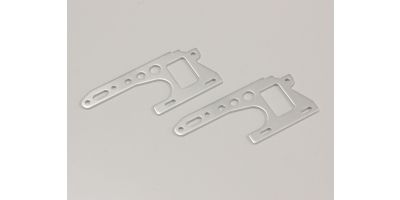 Plaques laterales avant Kyosho Optima (2) Silver