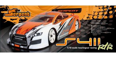 SERPENT S411 READY TO RACE 1/10 4WD TOURING-CAR