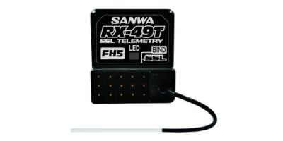 Récepteur Sanwa RX-49T 4 voies FH5 SXR Waterproof antenne externe