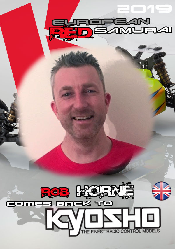 Rob Horne comes back to Kyosho for 2019