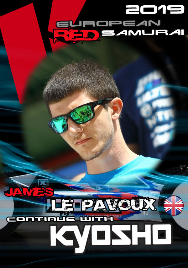James Le Pavoux continues with Team Kyosho Europe
