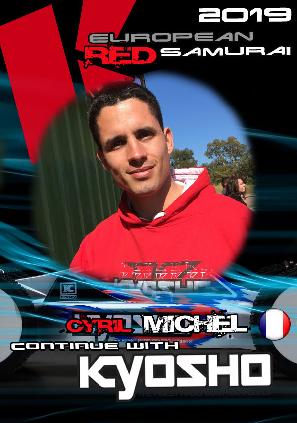 Cyril Michel continues with Team Kyosho Europe