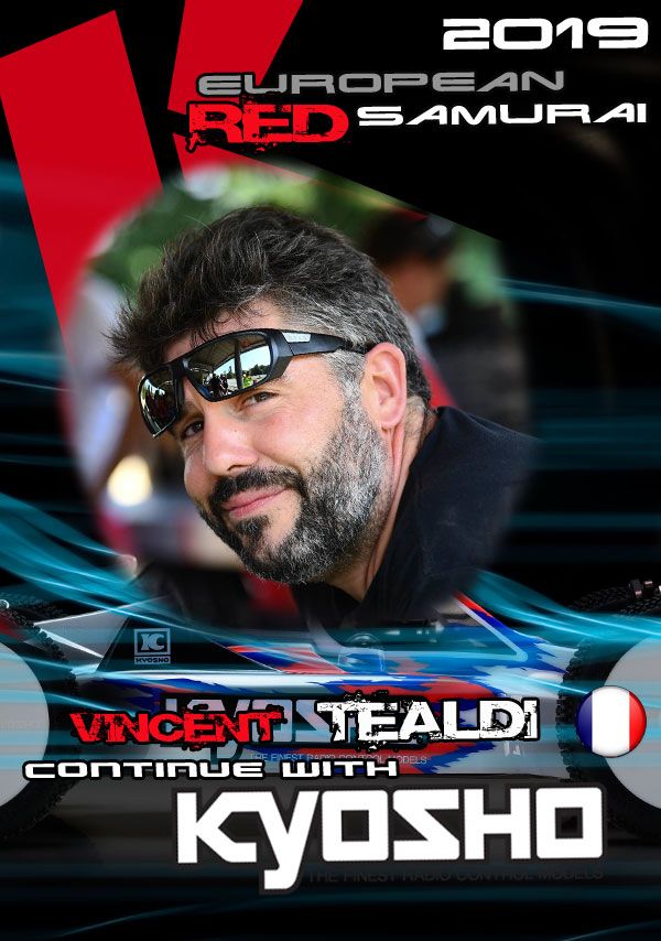 Vincent Tealdi continues with Team Kyosho Europe